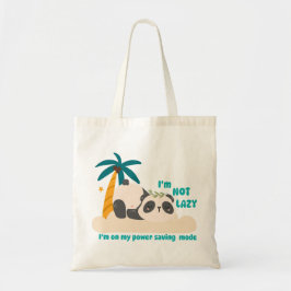 Bolsa Tote Panda preguiçoso fofo 