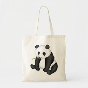 Bolsa Tote Panda que come o bambu