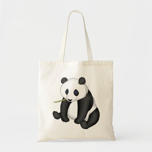 Bolsa Tote Panda que come o bambu (Frente)