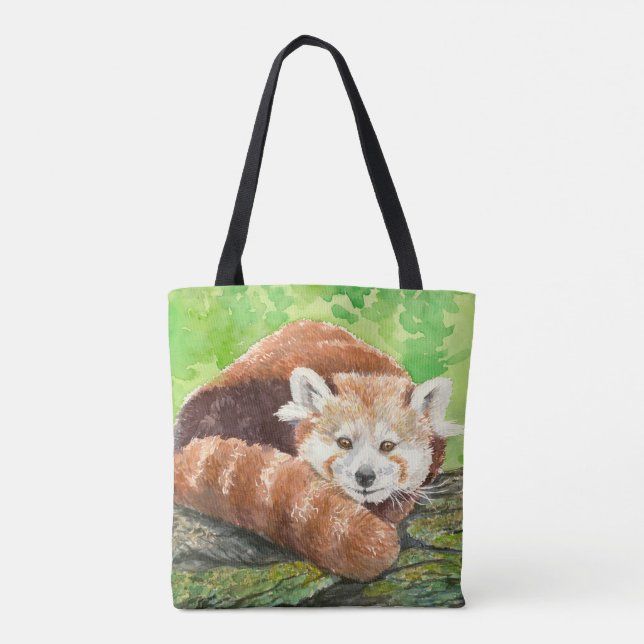 Bolsa Tote Panda vermelha (Verso)