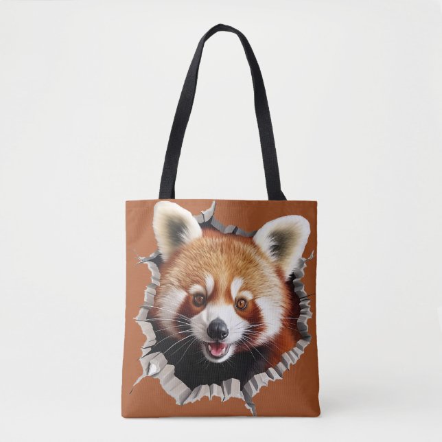 Bolsa Tote Panda Vermelho (Frente)