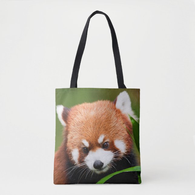 Bolsa Tote Panda Vermelho Fofo (Frente)