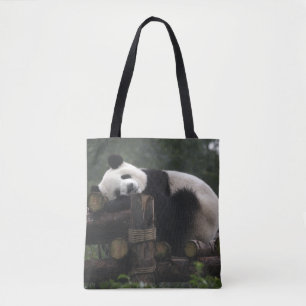 Bolsa Tote Pandas gigantes na Proteção contra Panda Gigante