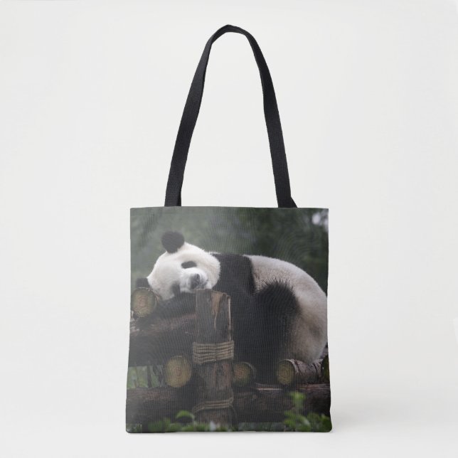 Bolsa Tote Pandas gigantes na Proteção contra Panda Gigante (Frente)