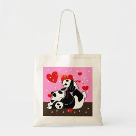 Bolsa Tote pandas "urso panda" "bebê panda" "panda" "panda"