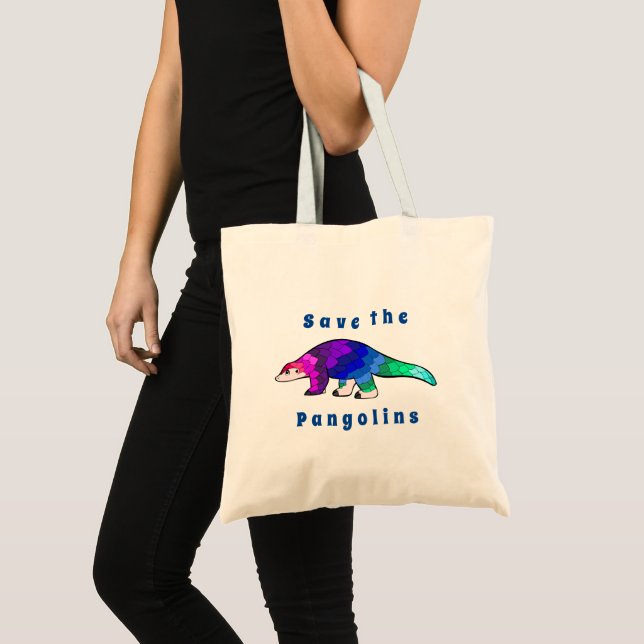 Bolsa Tote Pangolina Ameaçada (Frente (produto))