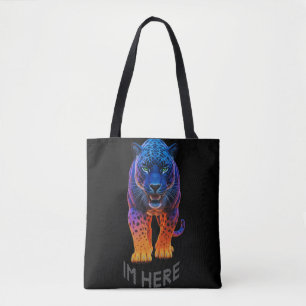 Bolsa Tote Pantera Negra Gráfico "Estou Aqui"