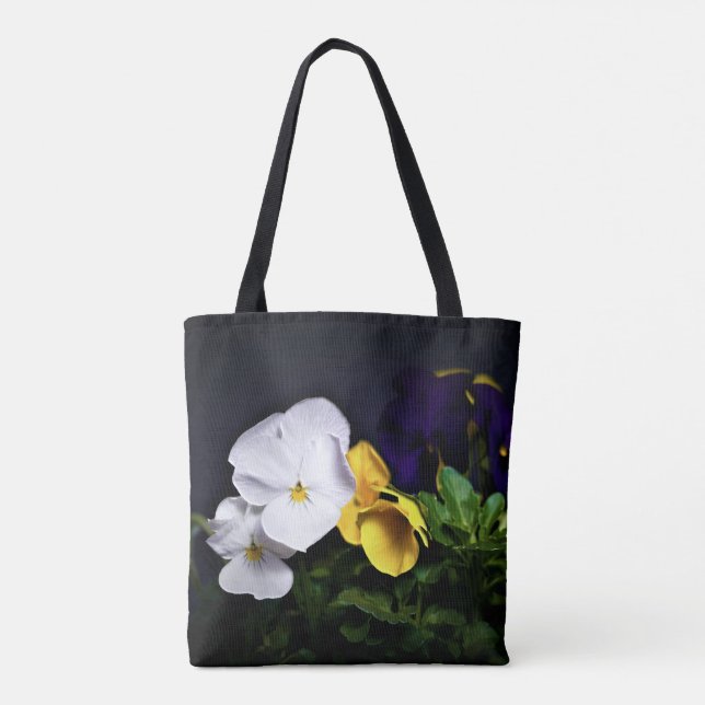 Bolsa Tote Panteras Amarelas e Púrpuras brancas (Verso)