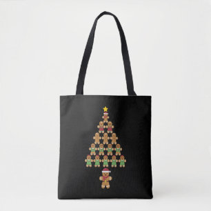Bolsa Tote Pão de Árvore de Natal Cookies Xmas Cookie