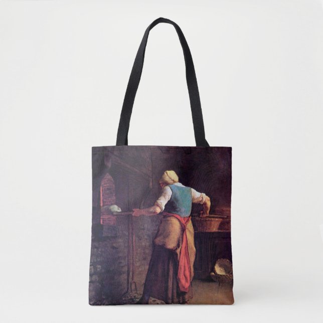 Bolsa Tote Pão de cozedura, Jean-Francois Millet (Frente)