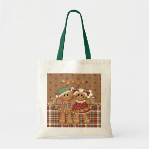 Bolsa Tote Pão de Gengibre Natal
