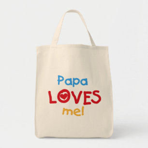 Bolsa Tote Papa me ama T-shirts e presentes