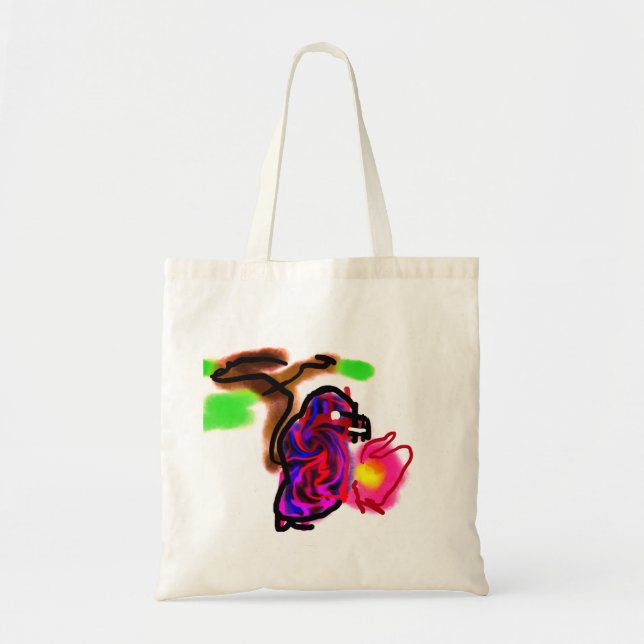 Bolsa Tote Papagaio azul  (Frente)