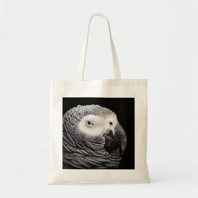 Bolsa Tote Papagaio Cinzento Africano (Frente)