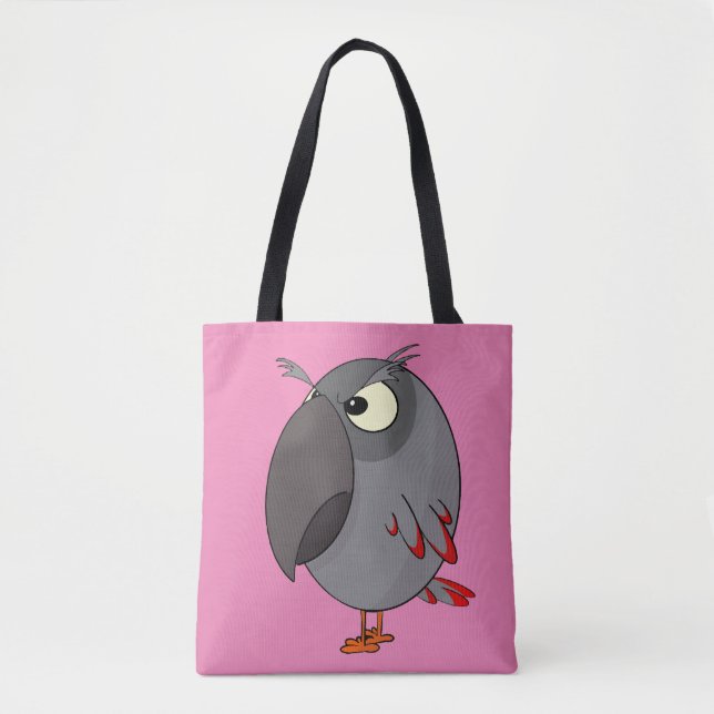 Bolsa Tote papagaio da cinza africana (Frente)