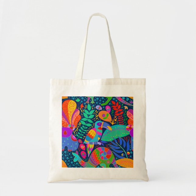 Bolsa Tote Papagaio-da-selva australiano Kangaroo Koala (Frente)