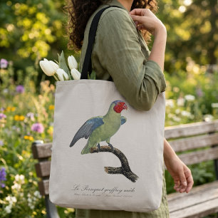 Bolsa Tote Papagaio-de-bochecha-vermelha-macho, Geoffroyus ge