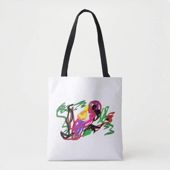 Bolsa Tote Papagaio diversão verão  (Frente)