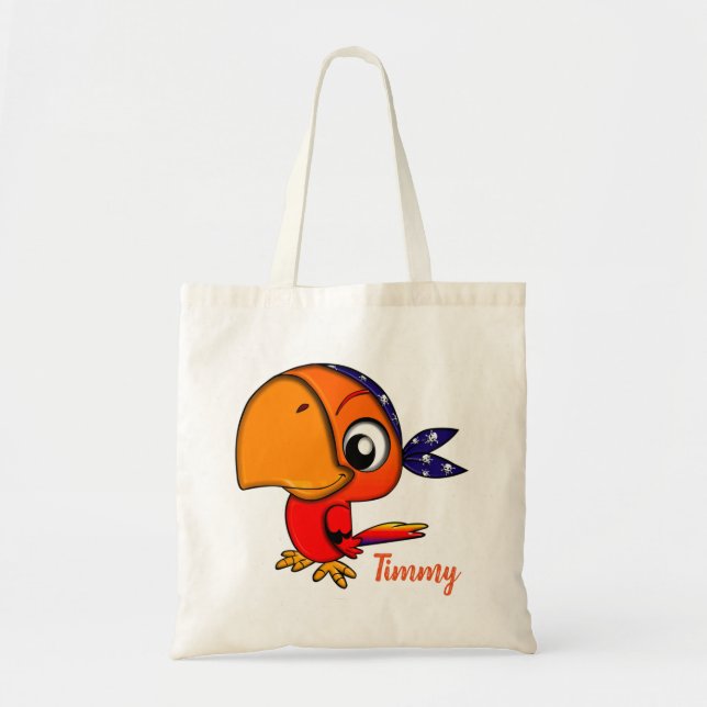 Bolsa Tote Papagaio Pirata (Frente)