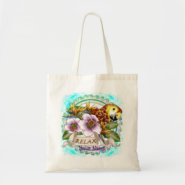 Bolsa Tote Papagaio Relaxado  (Frente)