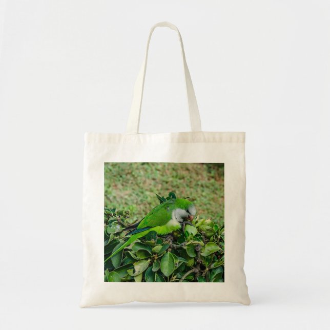 Bolsa Tote Papagaio verde (Frente)