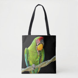 Bolsa Tote Papagaio Verde Ara Militaris