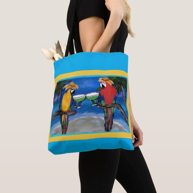 Bolsa Tote Papagaios de Festa (Close Up)