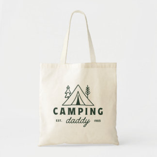 Bolsa Tote Papai acampando papai floresta camping engraçado p