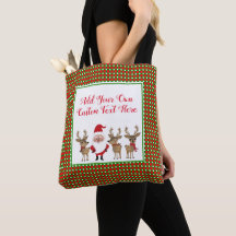 Papai Noel Bonito Tipografia Personalizada Xadrez 