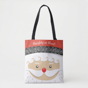 Bolsa Tote Papai noel com a barra de ferramentas Design