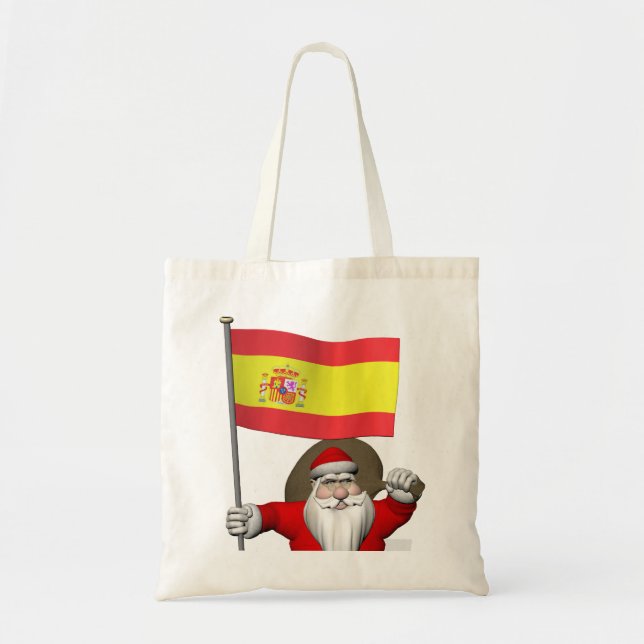 Bolsa Tote Papai Noel Com Alferes De Espanha (Frente)