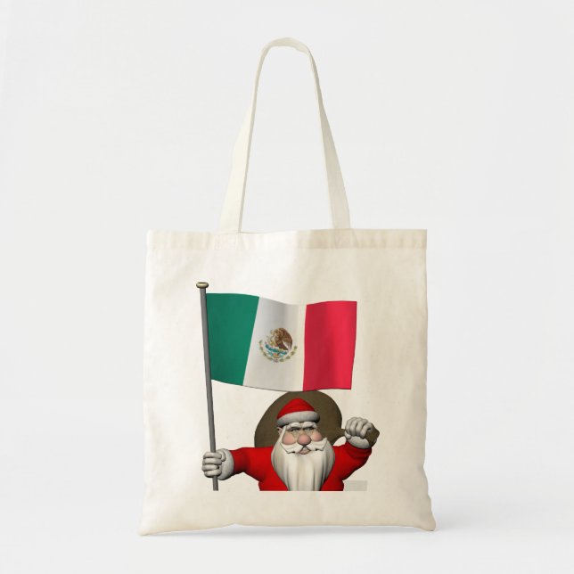 Bolsa Tote Papai Noel Com Alferes Do México (Frente)