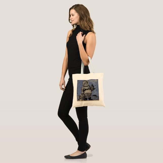 Bolsa Tote Papai noel da era espacial (Frente (modelo))