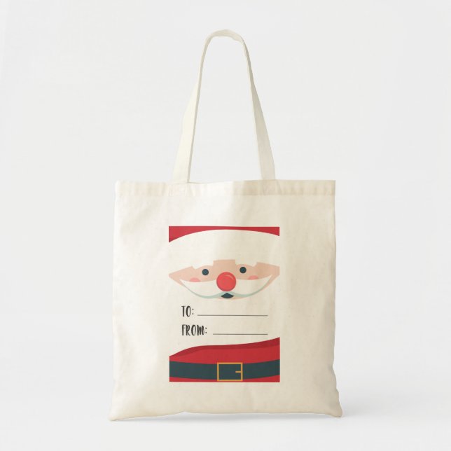 Bolsa Tote Papai Noel de Natal | Feriados (Frente)