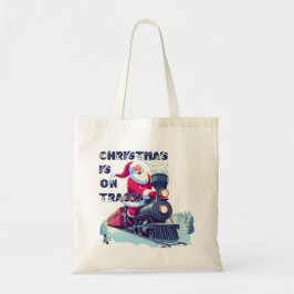 Bolsa Tote Papai Noel de Trem