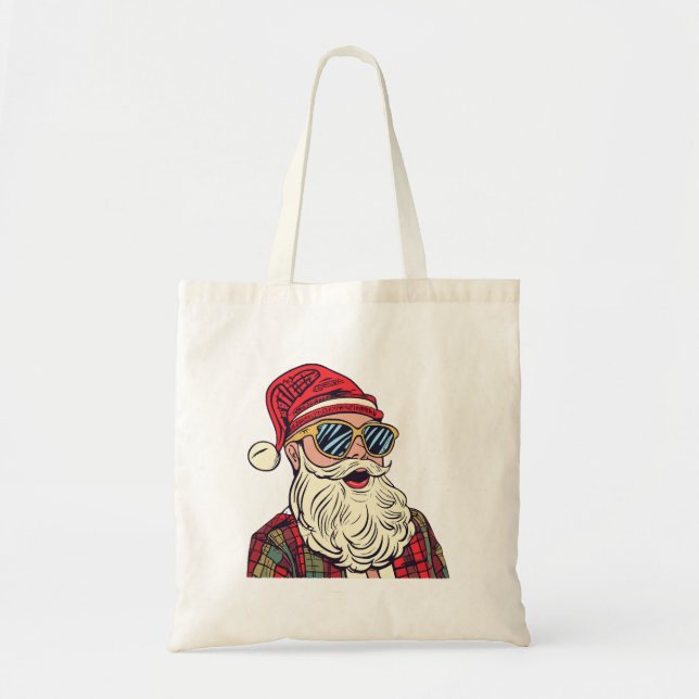 Bolsa Tote Papai Noel - Engraçado (Frente)