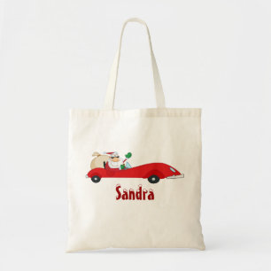 Bolsa Tote Papai Noel engraçado de Natal