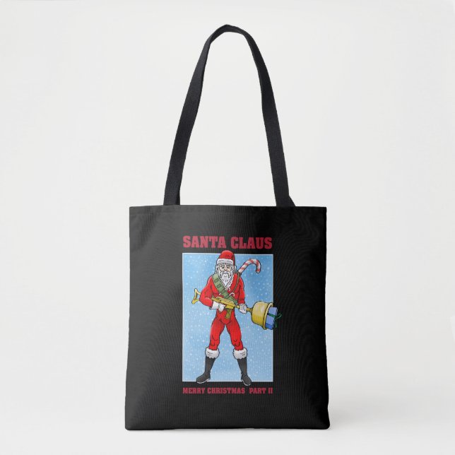 Bolsa Tote Papai Noel Feliz Natal Parte 2 (Frente)