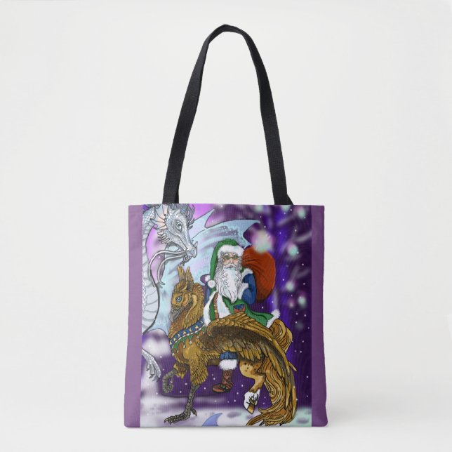 Bolsa Tote Papai Noel mítico (Frente)