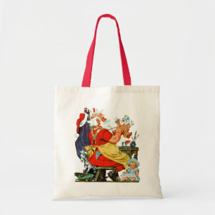 Bolsa Tote Papai noel no trabalho