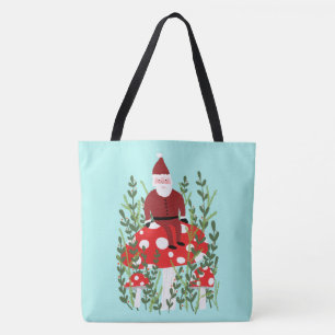 Bolsa Tote Papai Noel no Xmas Magical Mushroom