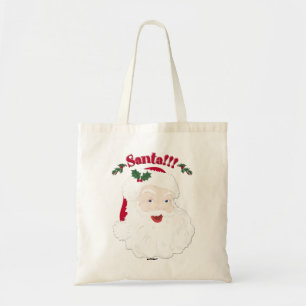 Bolsa Tote Papai Noel!! Papai Noel de Natal ao Estilo Vintage
