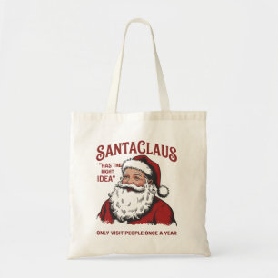 Bolsa Tote Papai Noel Tem A Ideia Certa Piada De Natal 