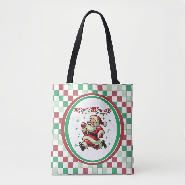 Bolsa Tote Papai Noel Zoomie Natal (Frente)