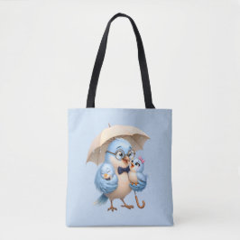 Bolsa Tote Papai Pássaro Estilo Família Diário