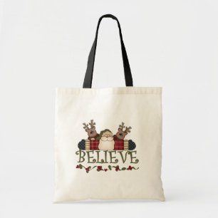 Bolsa Tote Papais noeis acreditam em T-shirts e presentes