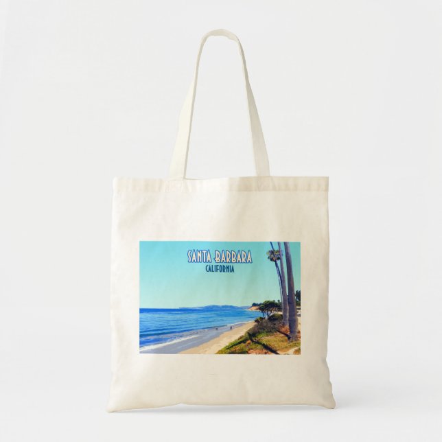 Bolsa Tote Papais noeis Barbara California Butterfly Beach Mo (Frente)
