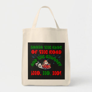 Bolsa Tote Papais noeis Caminhante Natal Rodovia Rei Férias F