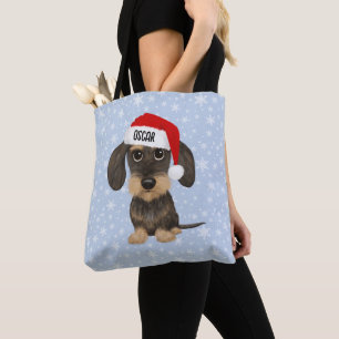 Bolsa Tote Papais noeis de Dachshund Chamados por Wirehaired