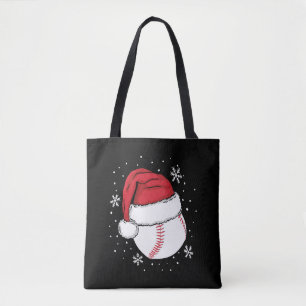 Bolsa Tote Papais noeis de Natal de Baseball Xmas Presente Es